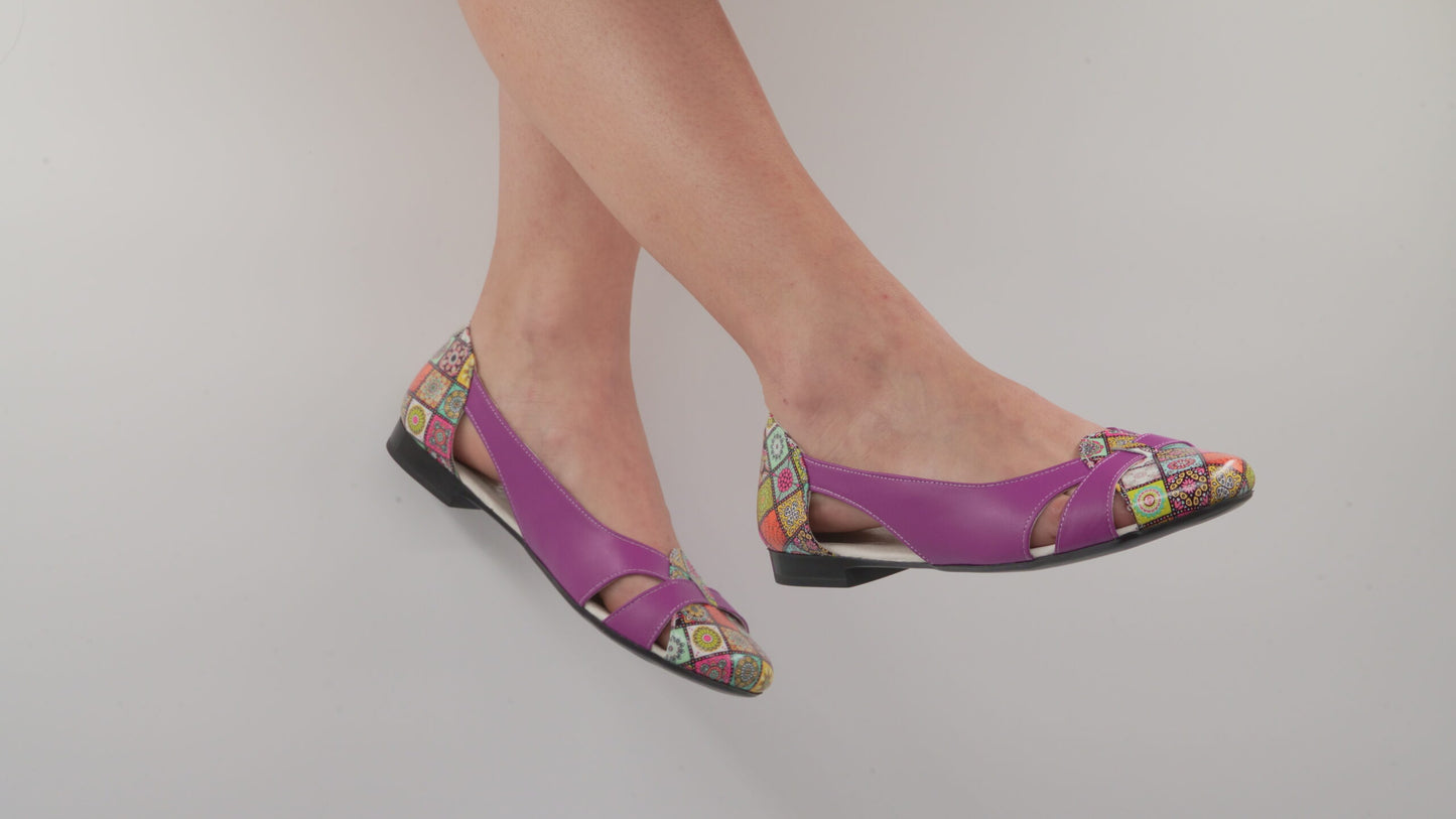 Pantofi de damă din piele naturală Galarieli Aminta
