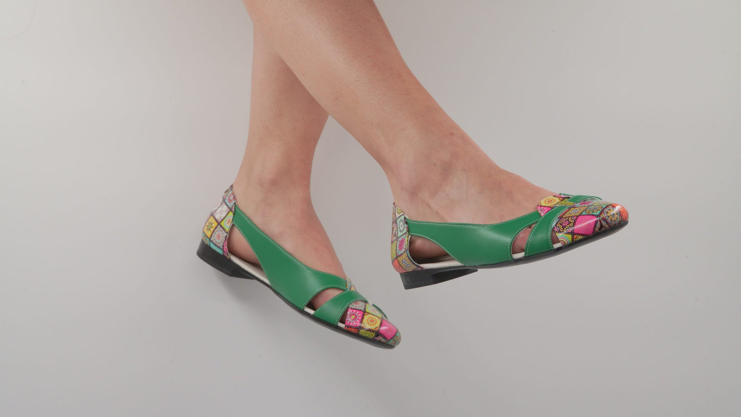 Pantofi de damă din piele naturală Galarieli Aminta