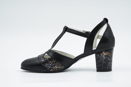 Pantofi de damă din piele naturală Galarieli Fauna