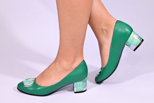 Pantofi de damă din piele naturală Galarieli Harmonia
